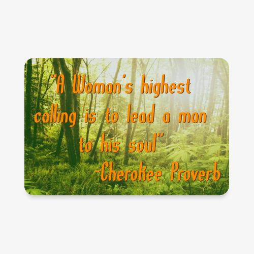 Cherokee Woman - Rectangle Magnet