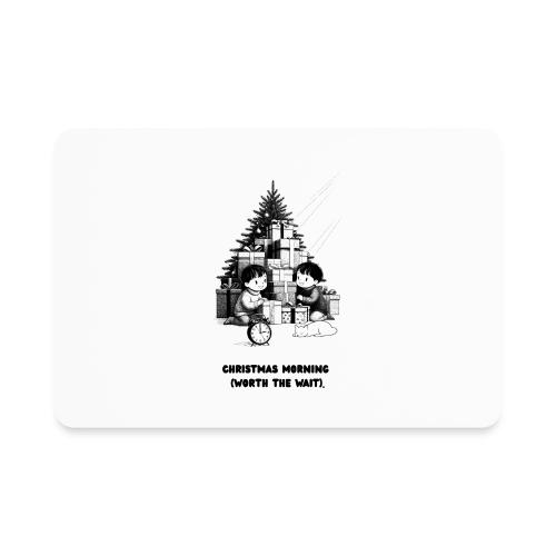 Christmas Morning T-Shirt | Minimalist Kids Gifts - Rectangle Magnet