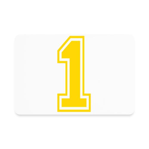 Number 1 in a classic athletic collegiate font - Rectangle Magnet