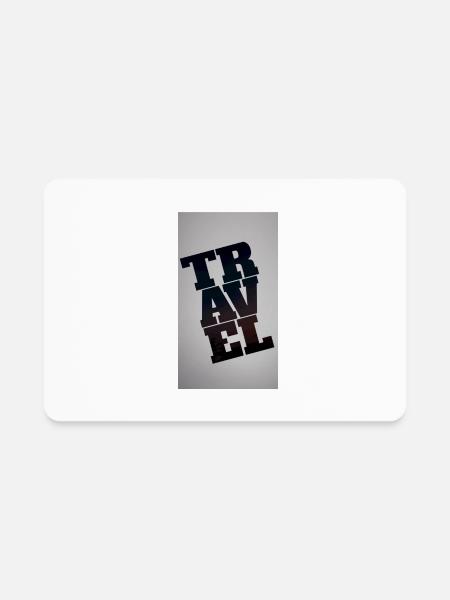 Travel - Rectangle Magnet - white - Front