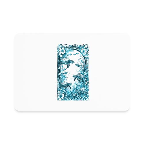 Sea Turtle Forest - Rectangle Magnet