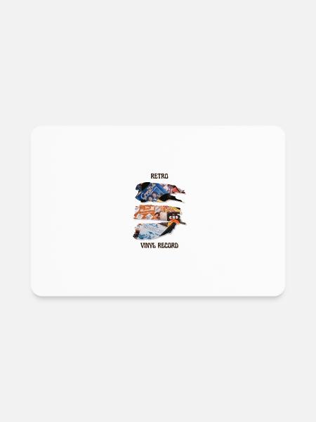 VINLY RECORD - Rectangle Magnet - white - Front