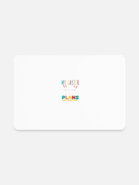 My Easter Plans Are All About No Relatives - Rectangle Magnet - white - Front