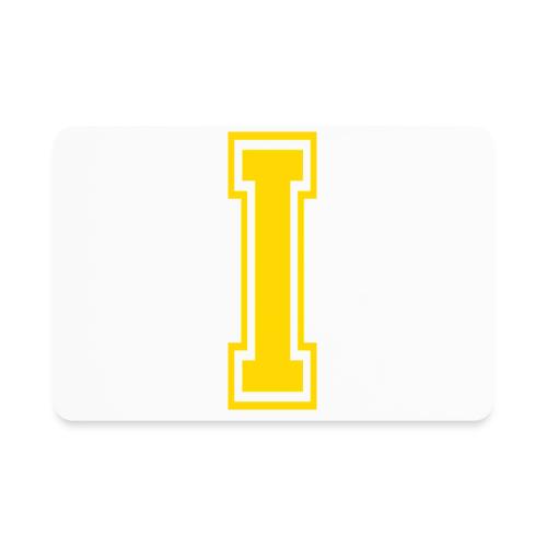 Letter I – Capital Athletic Alphabet Monogram - Rectangle Magnet