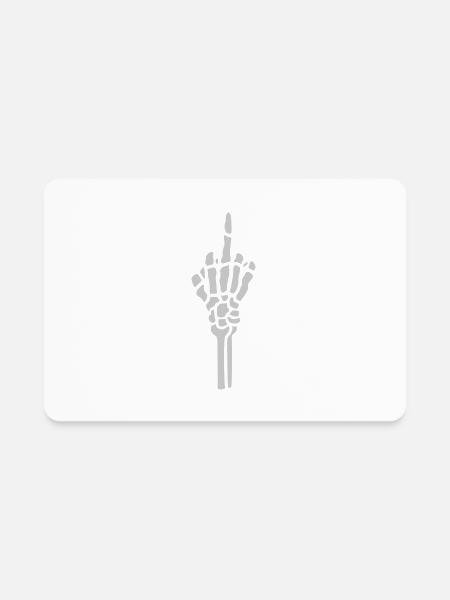 Wanker bone fuck you - Rectangle Magnet - white - Front