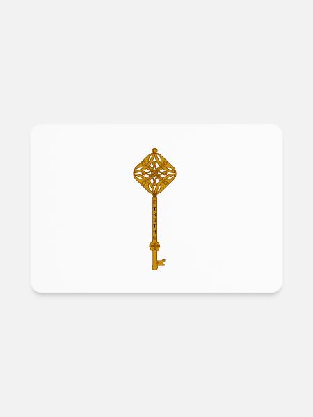 truth key - Rectangle Magnet - white - Front