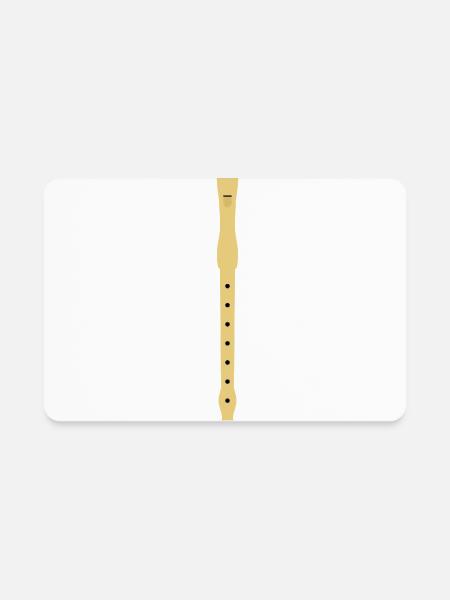 Recorder - Rectangle Magnet - white - Front