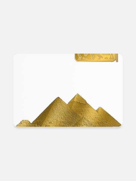 pyramids - Rectangle Magnet - white - Front