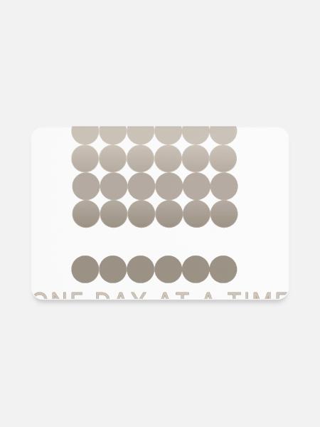 Un jour à la fois Minimum d’art sur la santé mentale - Magnet rectangulaire - blanc - Devant