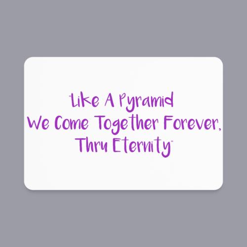 TOGETHER FOREVER (PURPLE PRINT) - Rectangle Magnet