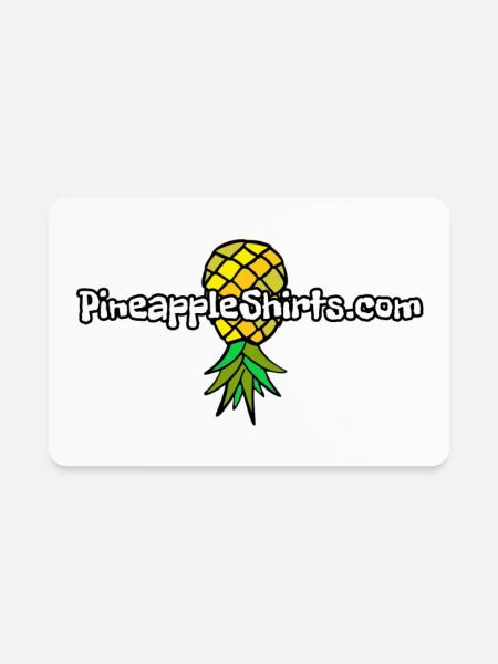 Pineapple Shirts - Rectangle Magnet - white