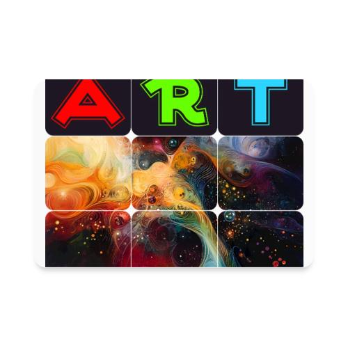 Waves of Art - Rectangle Magnet
