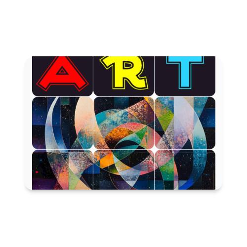 Art of Stripes and Shades - Rectangle Magnet