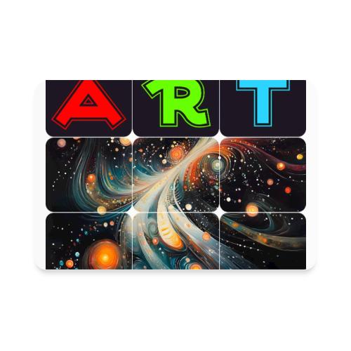 Swirls of Colorful Art - Rectangle Magnet
