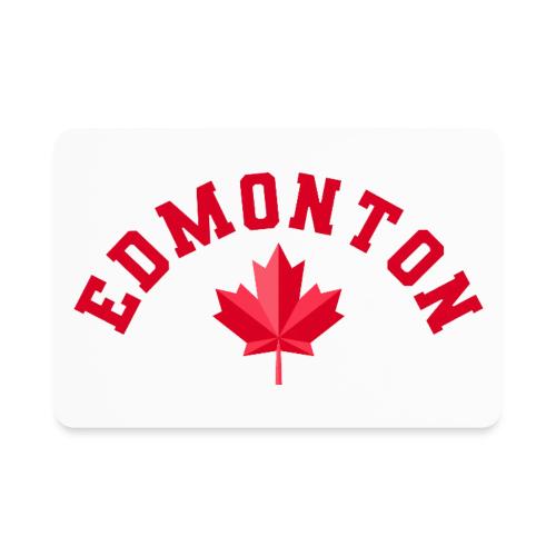 Edmonton with maple leaf - Rectangle Magnet