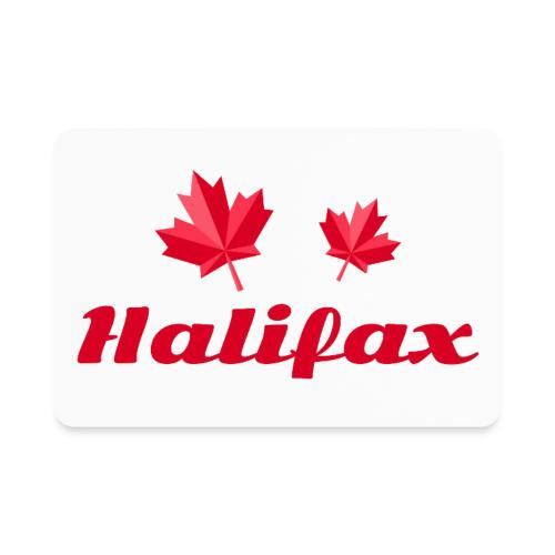 Halifax with two red maple leaves - Rectangle Magnet