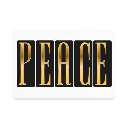 Peace in Gold - Rectangle Magnet