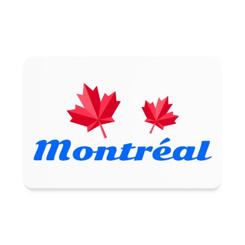 Montréal with two red maple leaves - Rectangle Magnet
