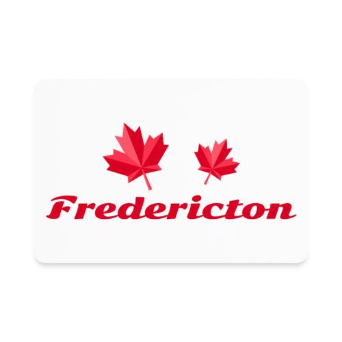 Fredericton with two red maple leaves - Rectangle Magnet