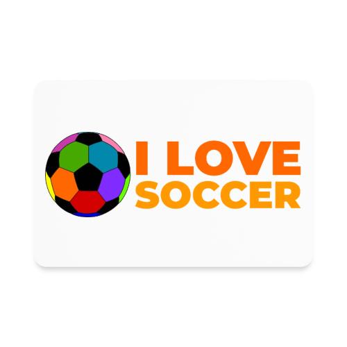 I Love Soccer - Rectangle Magnet