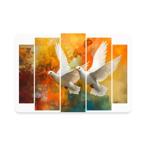 Wings of Peace - Rectangle Magnet