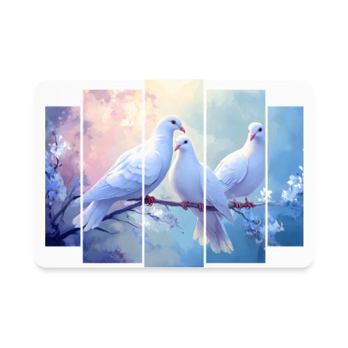 Symbols of Peace and Serenity - Rectangle Magnet