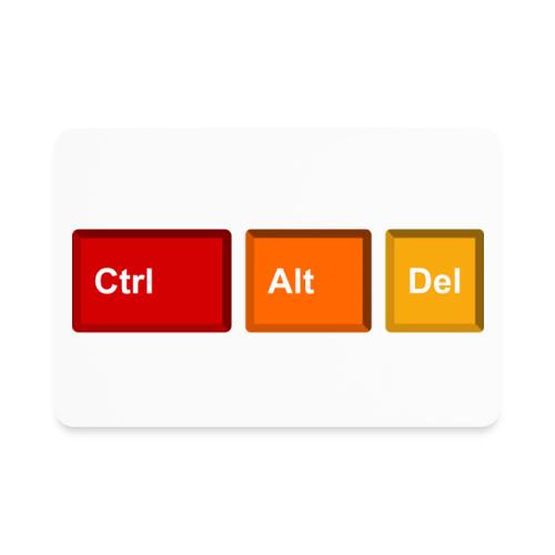 CTRL + ALT + DEL - Rectangle Magnet