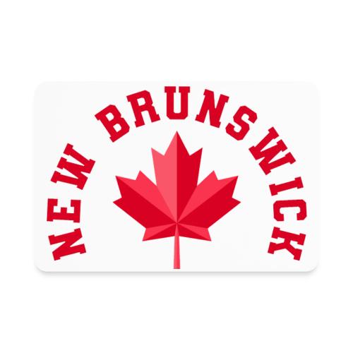 New Brunswick with maple leaf - Rectangle Magnet
