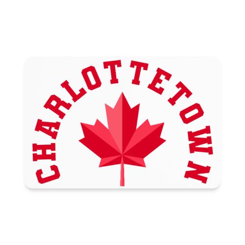 Charlottetown with maple leaf - Rectangle Magnet