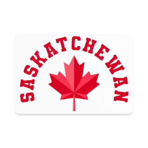 Saskatchewan with maple leaf - Rectangle Magnet
