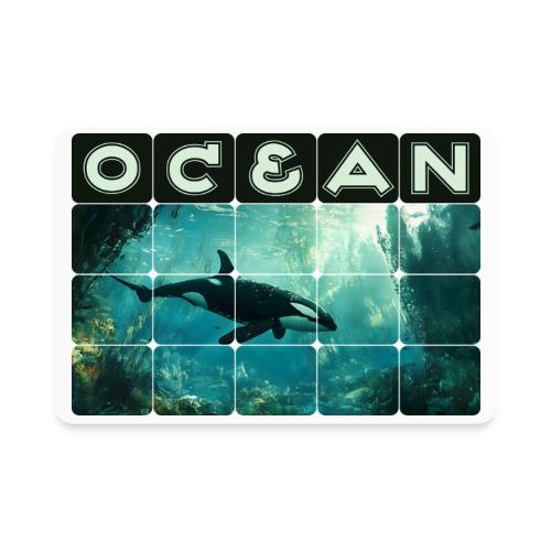 Ocean: Silent Hunter - Rectangle Magnet