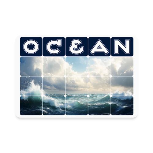 Ocean: Waves of Fury - Rectangle Magnet