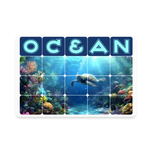 Ocean: Turtle Drift - Rectangle Magnet