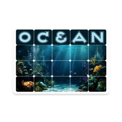 Ocean: Rainbow Reef Life - Rectangle Magnet