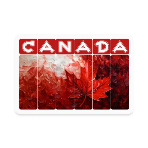 Canada Painted Pride - Rectangle Magnet