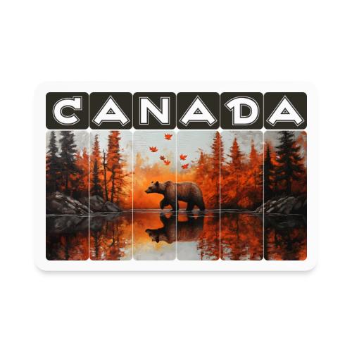 Canada Wilderness Art - Rectangle Magnet