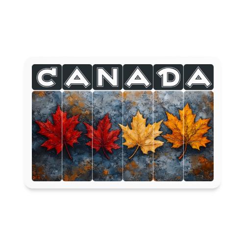 Colorful Canada Style - Rectangle Magnet