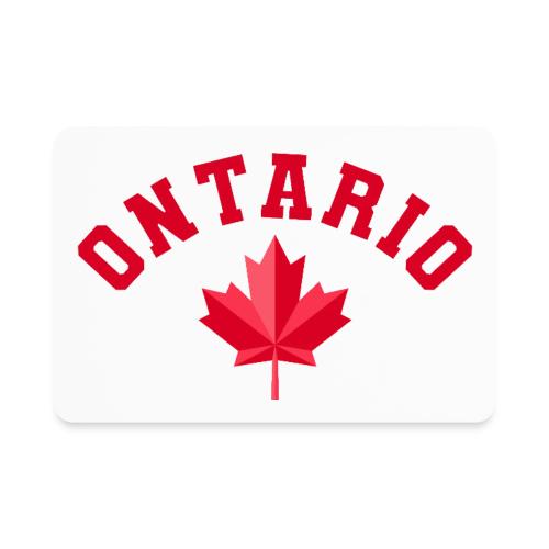 Ontario with maple leaf - Rectangle Magnet