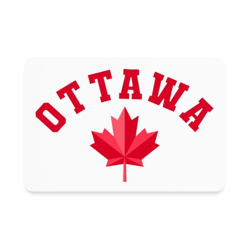 Ottawa with maple leaf - Rectangle Magnet