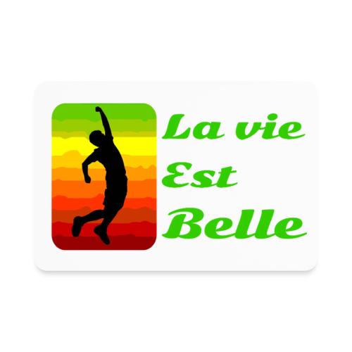 La vie est belle - Rectangle Magnet