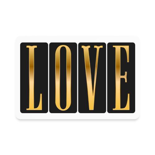 Golden Love - Rectangle Magnet