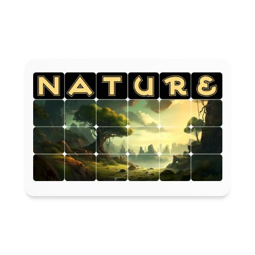 Whispers of Green Peaks - Rectangle Magnet