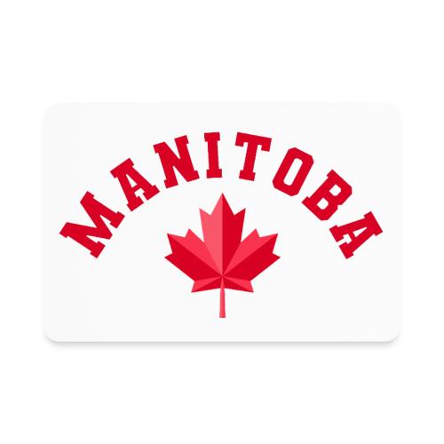 Manitoba with maple leaf - Rectangle Magnet