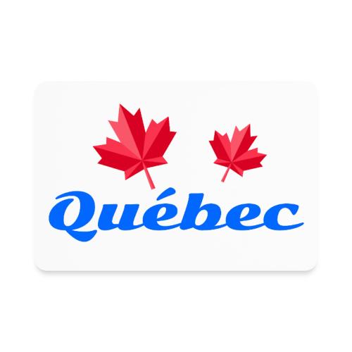 Québec with two red maple leaves - Rectangle Magnet