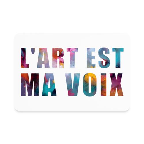 Art is my voice - Rectangle Magnet