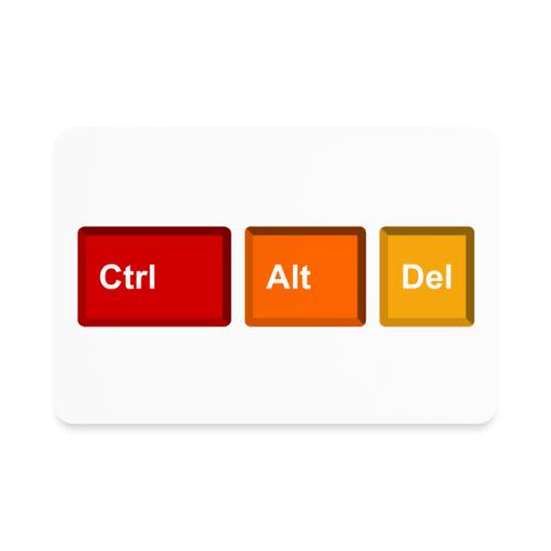 CTRL + ALT + DEL - Rectangle Magnet
