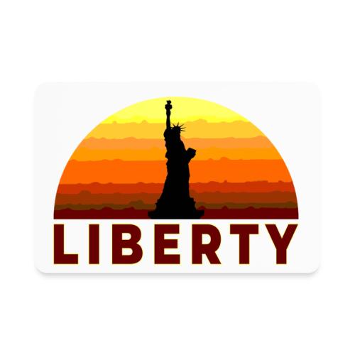 USA: Sunset Liberty Bold - Rectangle Magnet