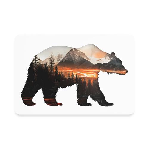 Canada Bear: fiery tones - Rectangle Magnet