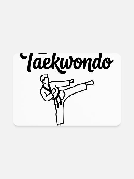 taekwondo - Rectangle Magnet - white - Front