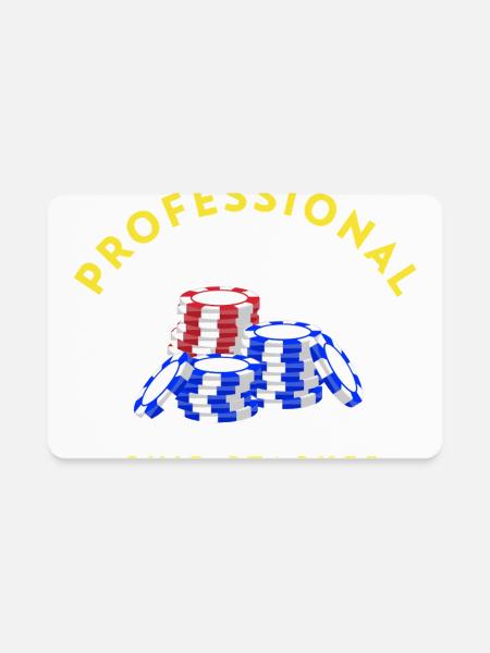 Professional_Chip_Stacker - Rectangle Magnet - white - Front